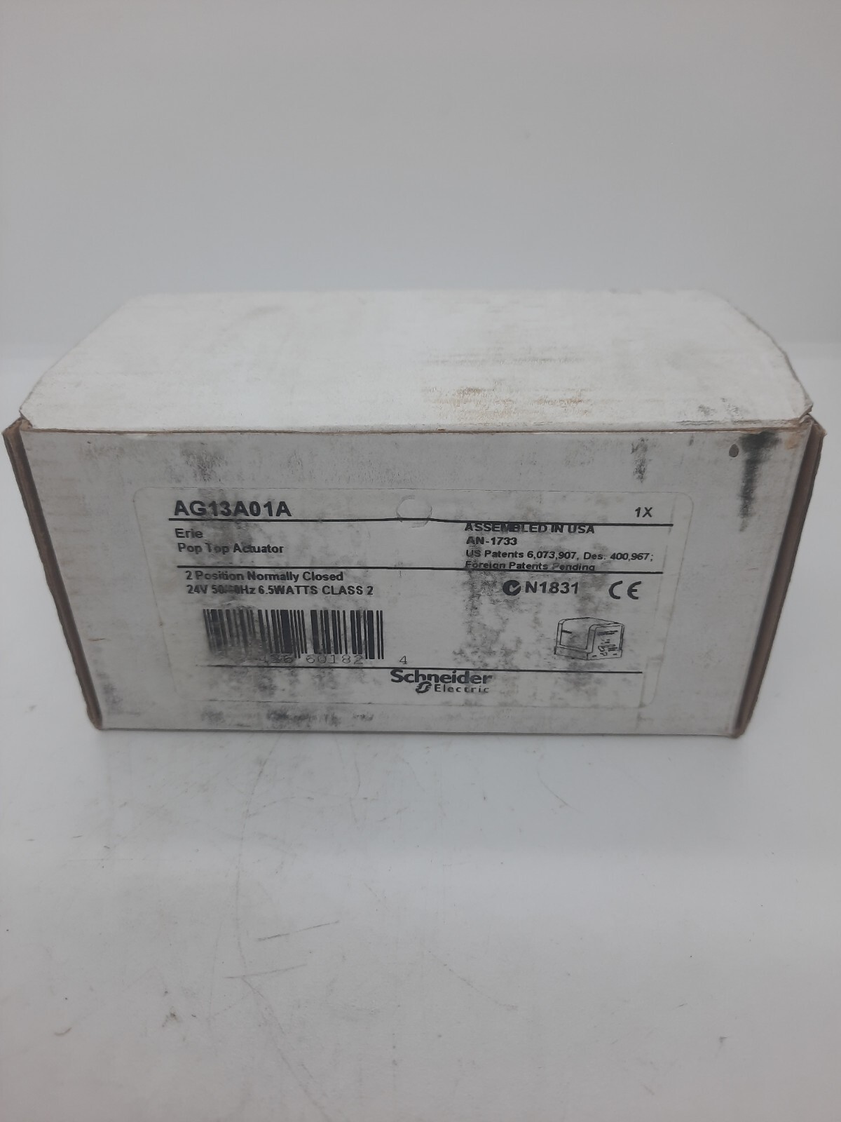 NEW Old Stock Schneider Electric AG13A02A Erie Pop Top Actuator