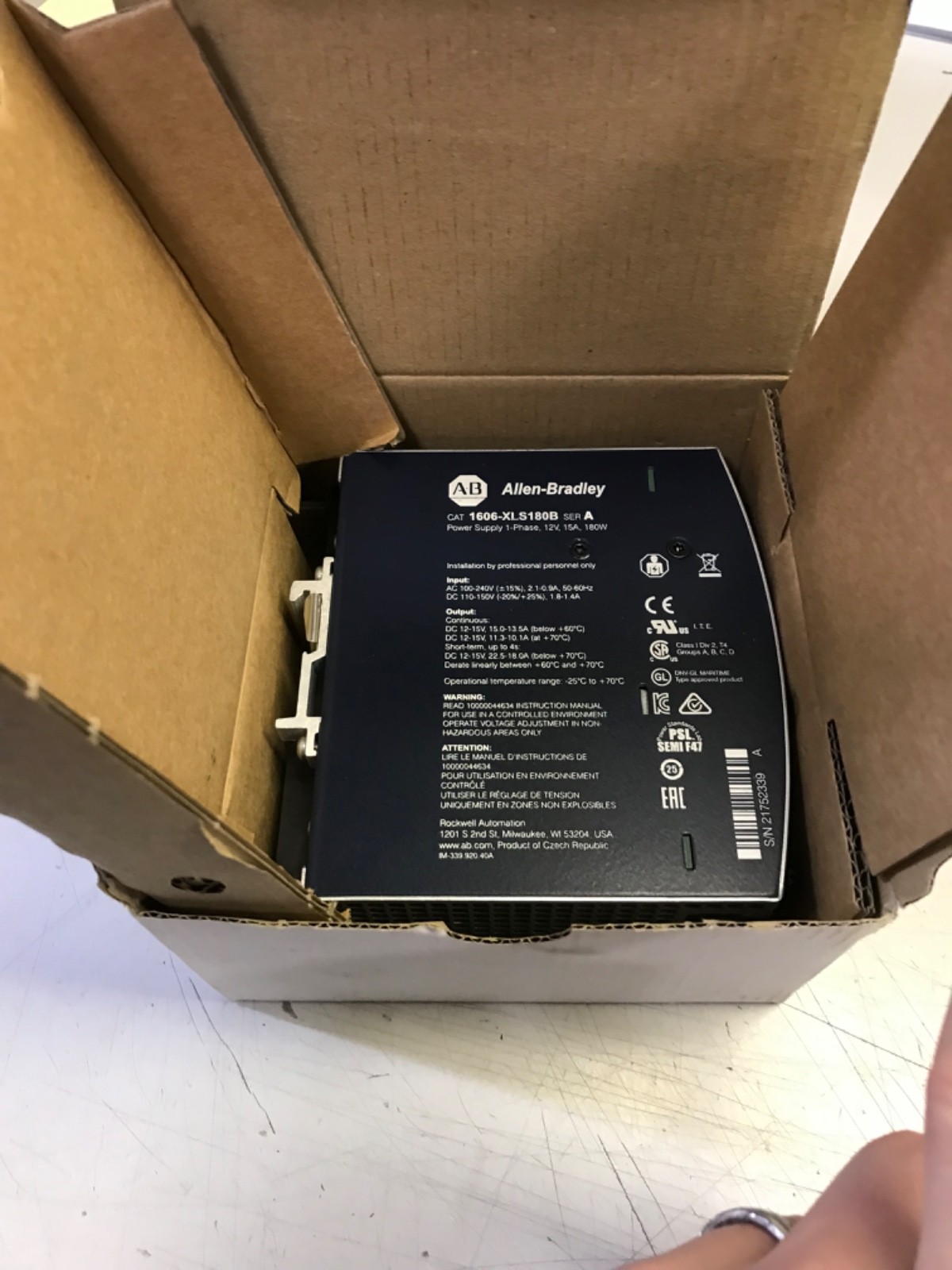 Allen Bradley Power Supply 1606-XLS180B, New Factory Sealed