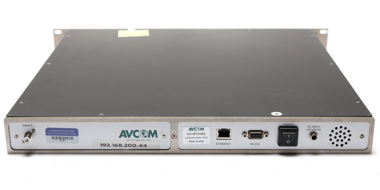 AVCOM RSA-2500B Rack Mount Wideband Spectrum Analyzer
