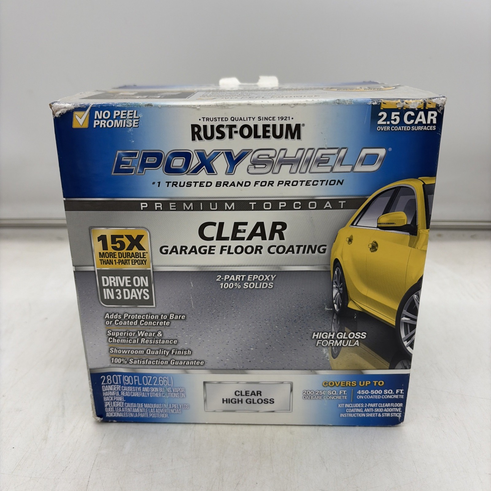 Rust-Oleum EpoxyShield High Gloss Clear Premium Floor Coating Kit 90 oz