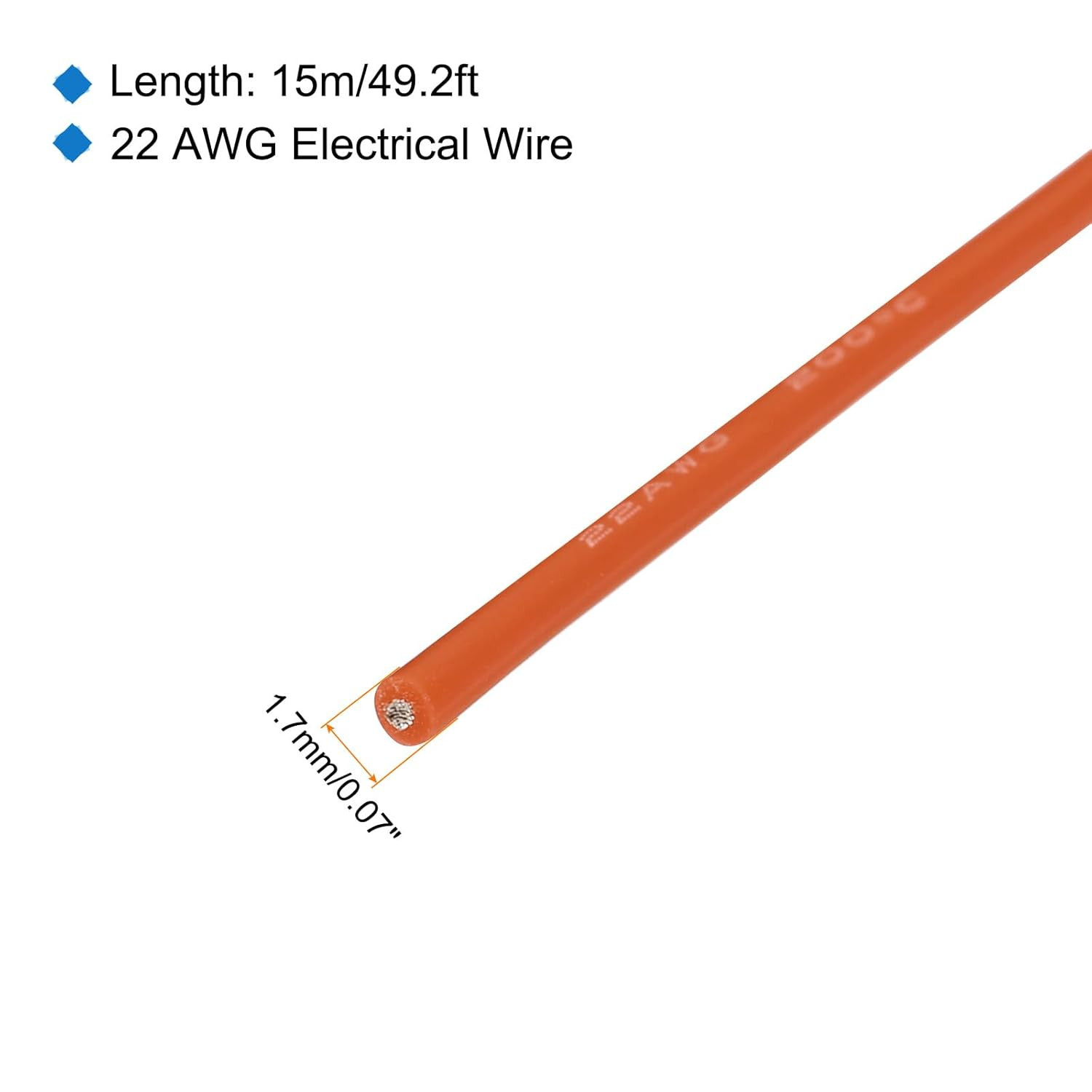 22 Gauge Silicone Wire 22AWG Electrical Wire Stranded Tinned Copper High Temp Ho
