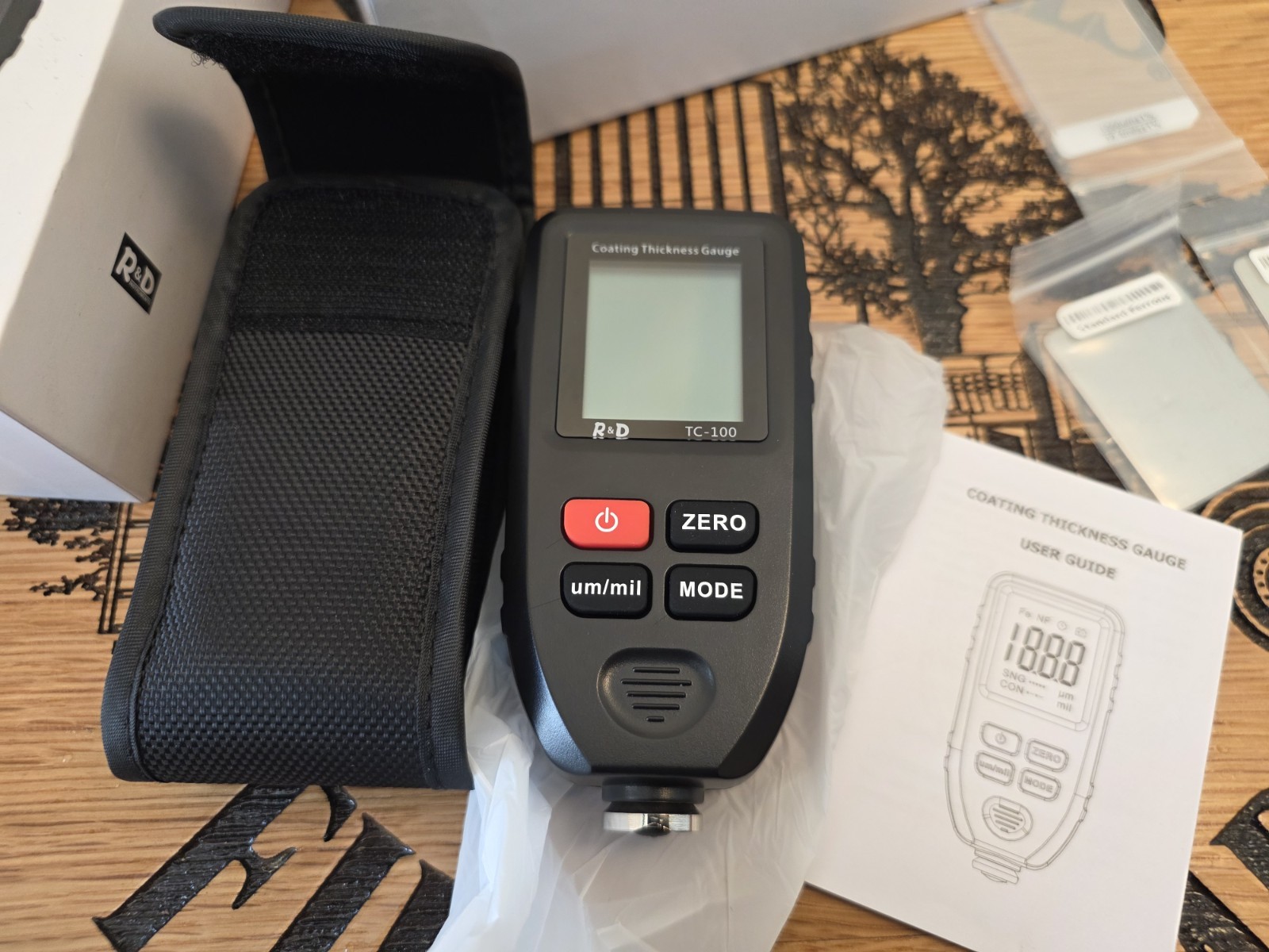 Car Coating Thickness Meter for Used Cars – Paint Mil Gauge Black
