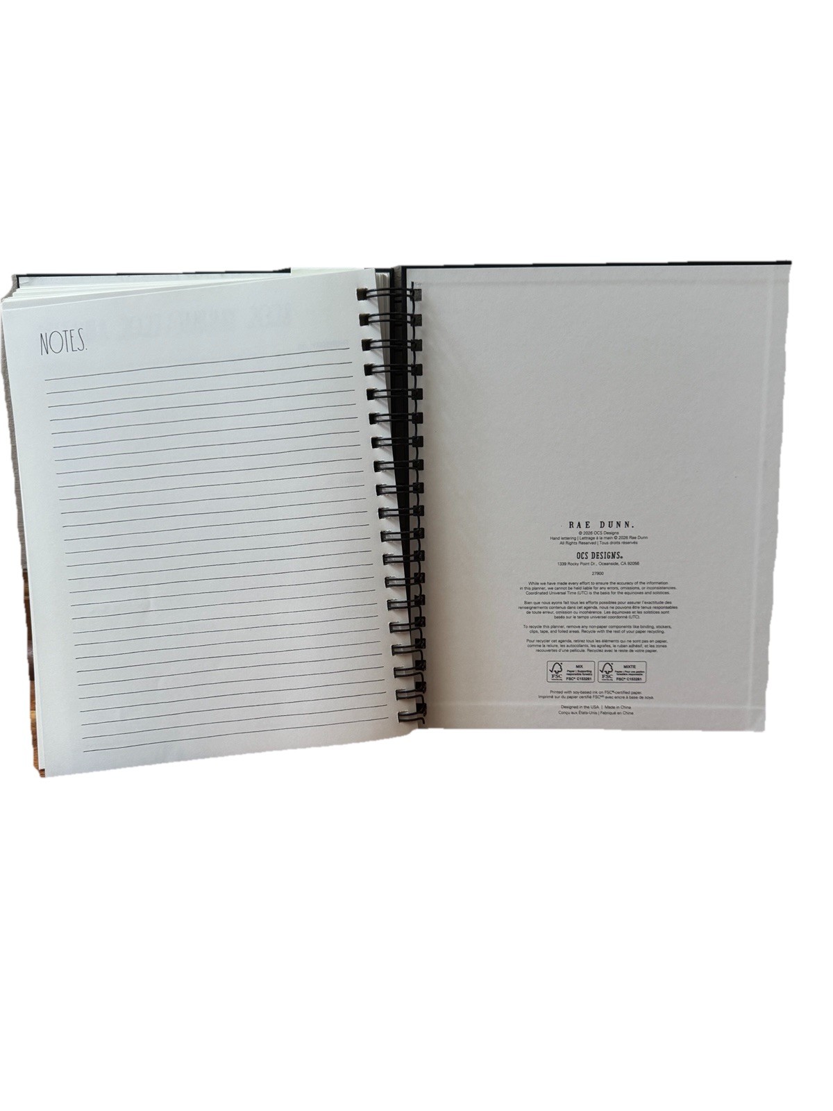 2027 Planner Rae Dunn Make It Happen 17 Months Aug 2026- Dec 2027 Pink 10×8”