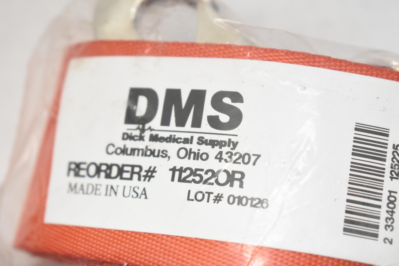 DMS 11252OR Orange Medical Restraint Straps Lot Of 5 Nylon Made In USA