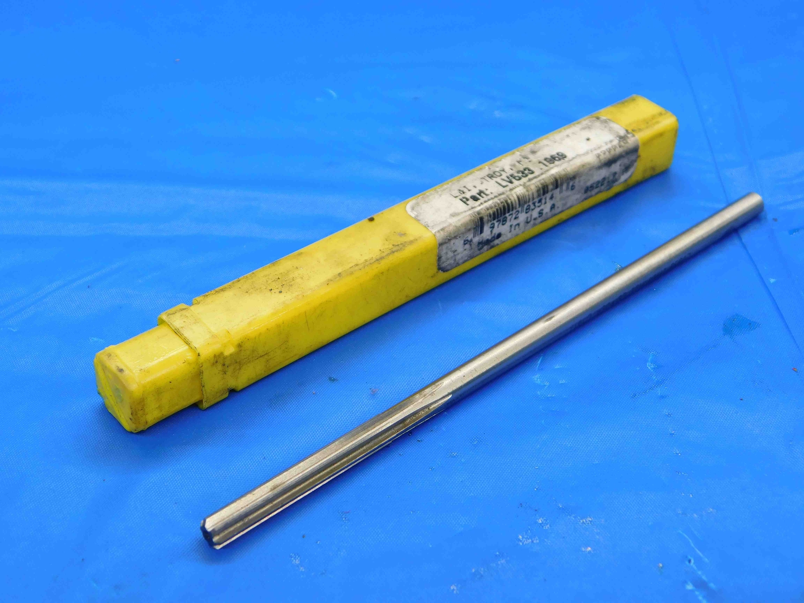 L&I 0.1969 OD HSS CHUCKING REAMER 6 FLUTE .1969 3/16 .1875 +.0094 OVERSIZE 5 mm