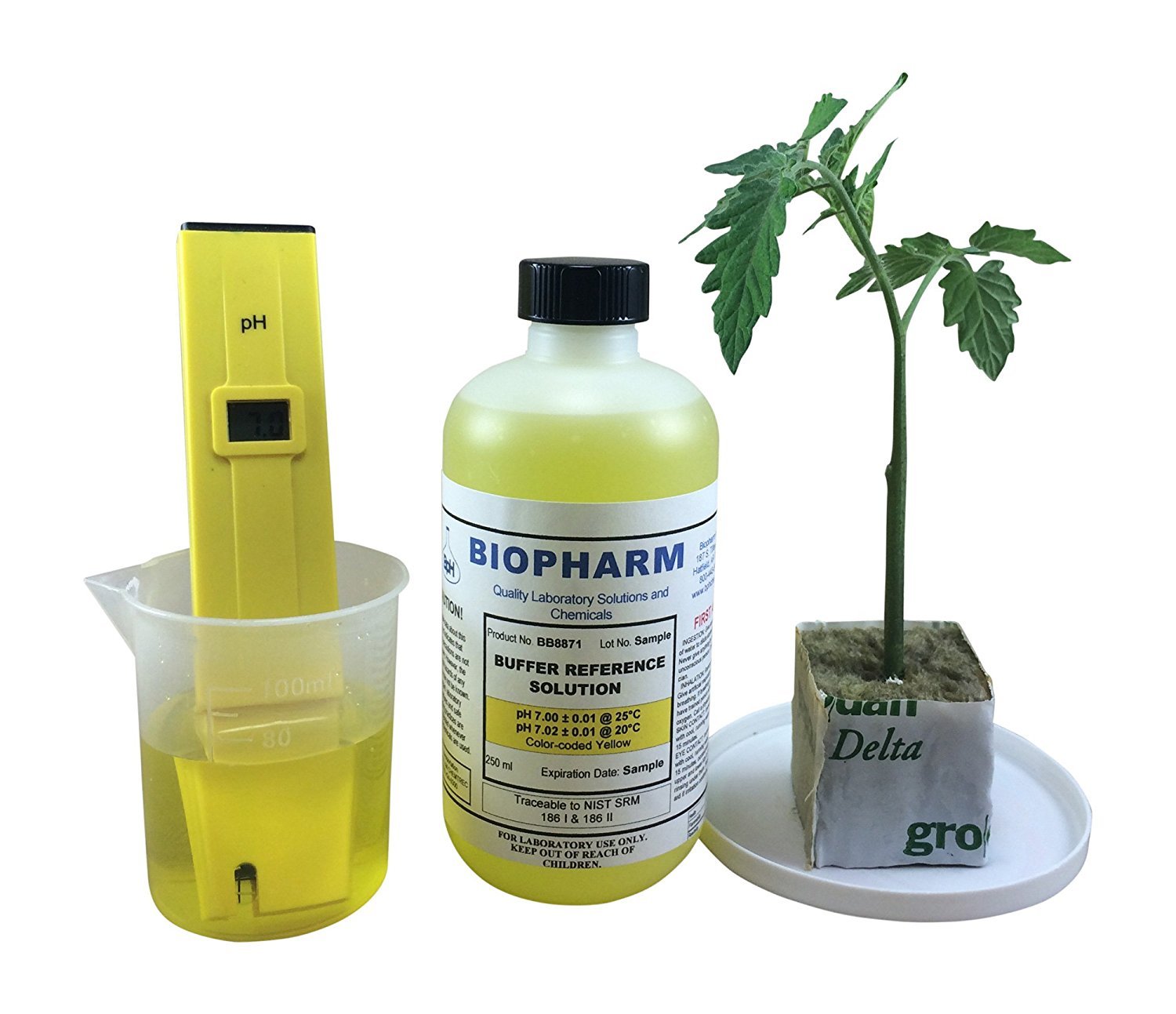 Biopharm pH Calibration Solution (3) 250 mL Bottles pH 7.0, pH 10.0 and Electrod