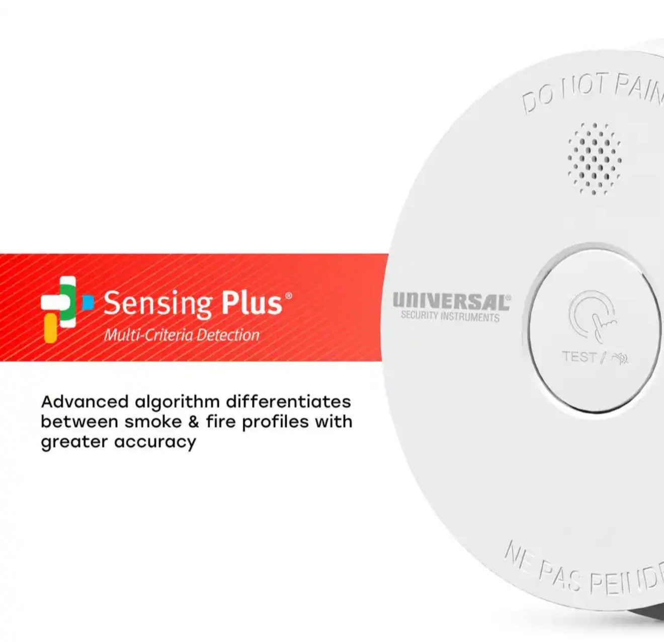 3-PK Universal Hardwired W/ 9V Battery Backup Photoelectric Smoke Detector