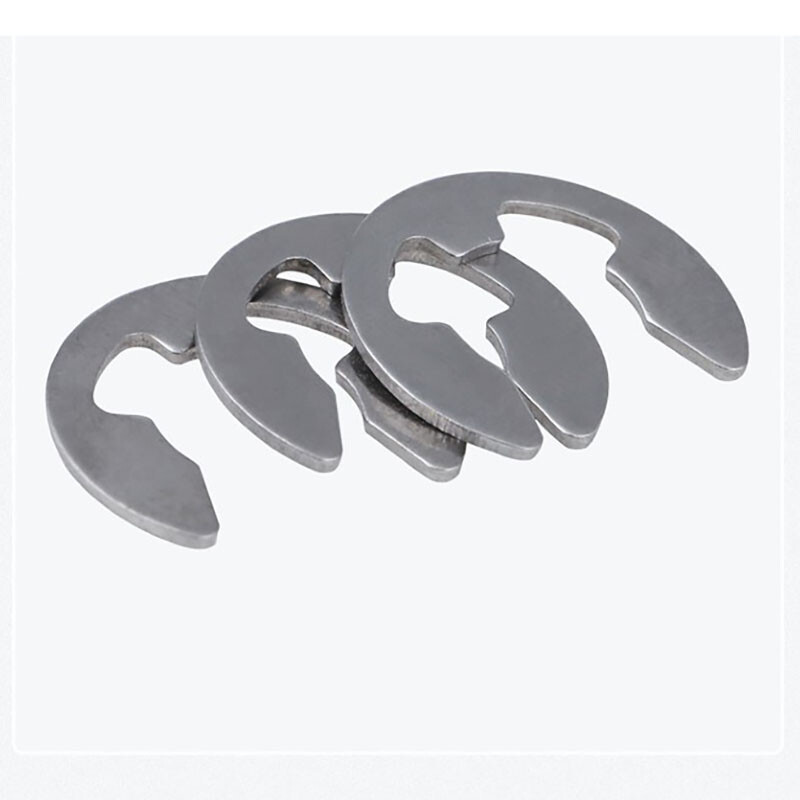 1.2mm-24mm C-Clip External E-Clip Retaining Washers Stainless Steel/Nickel/Black