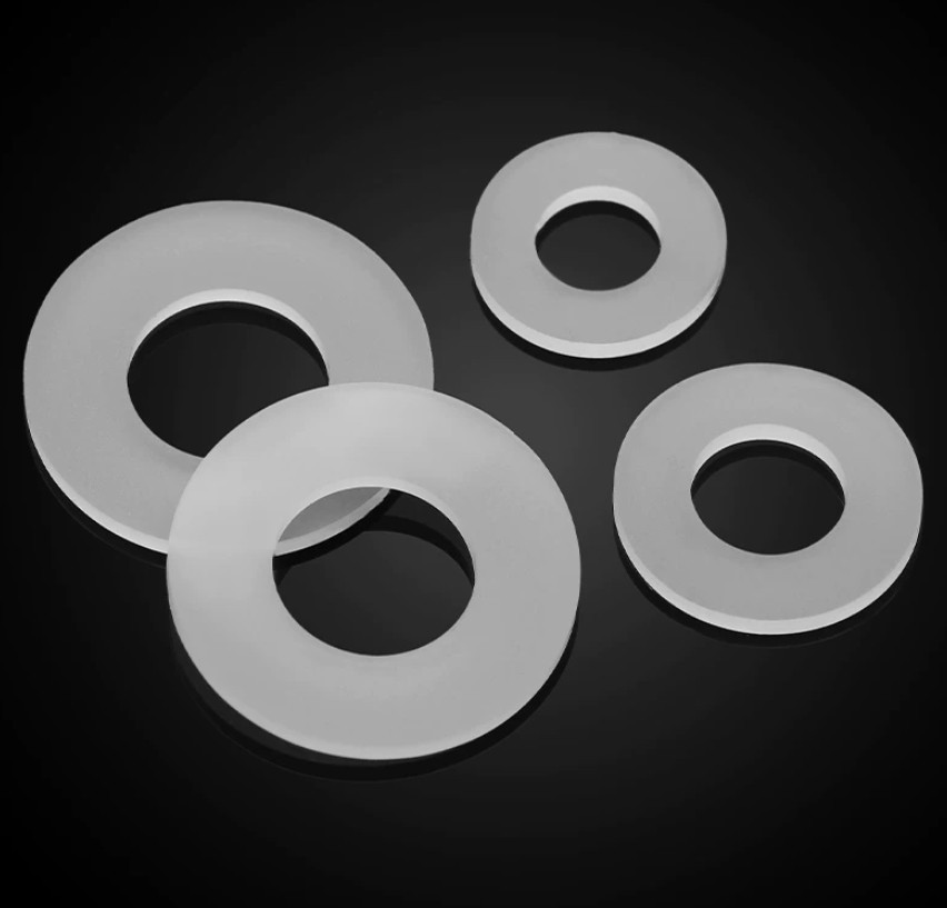 Silicone Washers Round Flat Sealing Gaskets Shock Absorption ID 2mm-45mm