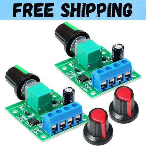2pcs PWM Low Voltage Motor Speed Controller DC 1.8V 3V 5V 6V 12V 2A 1803BK 18…