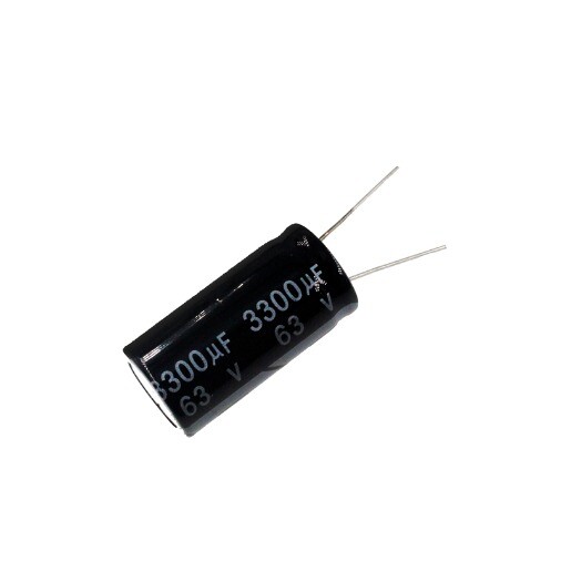 1pcs 3300uF 63V 3300MFD 63Volts 18*35mm Aluminum Electrolytic Capacitor