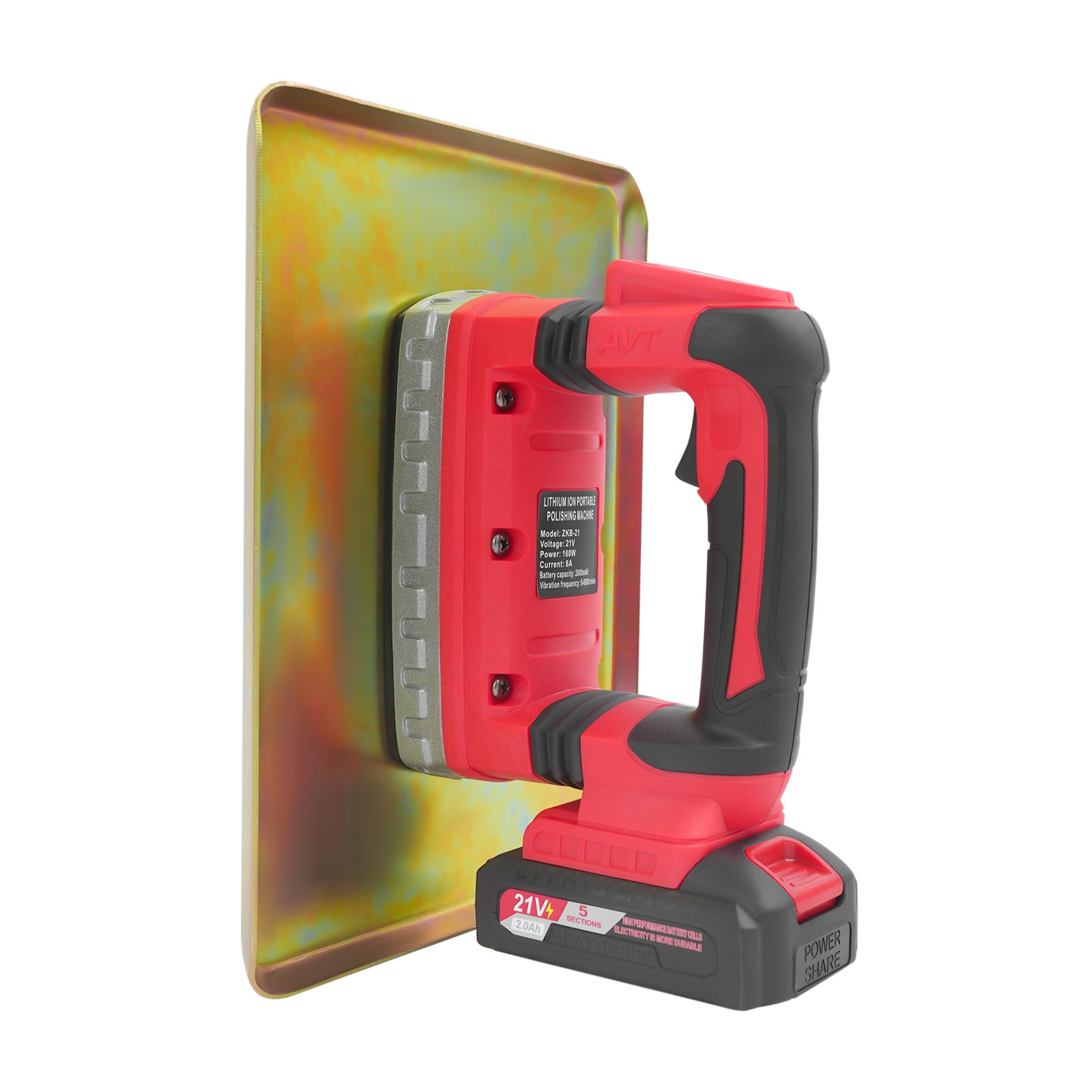 Cordless Concrete Flat Plate Vibrator – Lightweight & Efficient Troweling Tool.