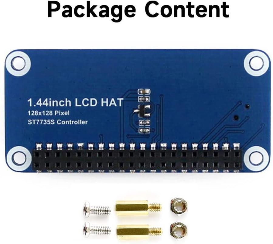 Waveshare 1.44inch LCD Display HAT for Raspberry Pi 128×128 Pixels SPI Interface
