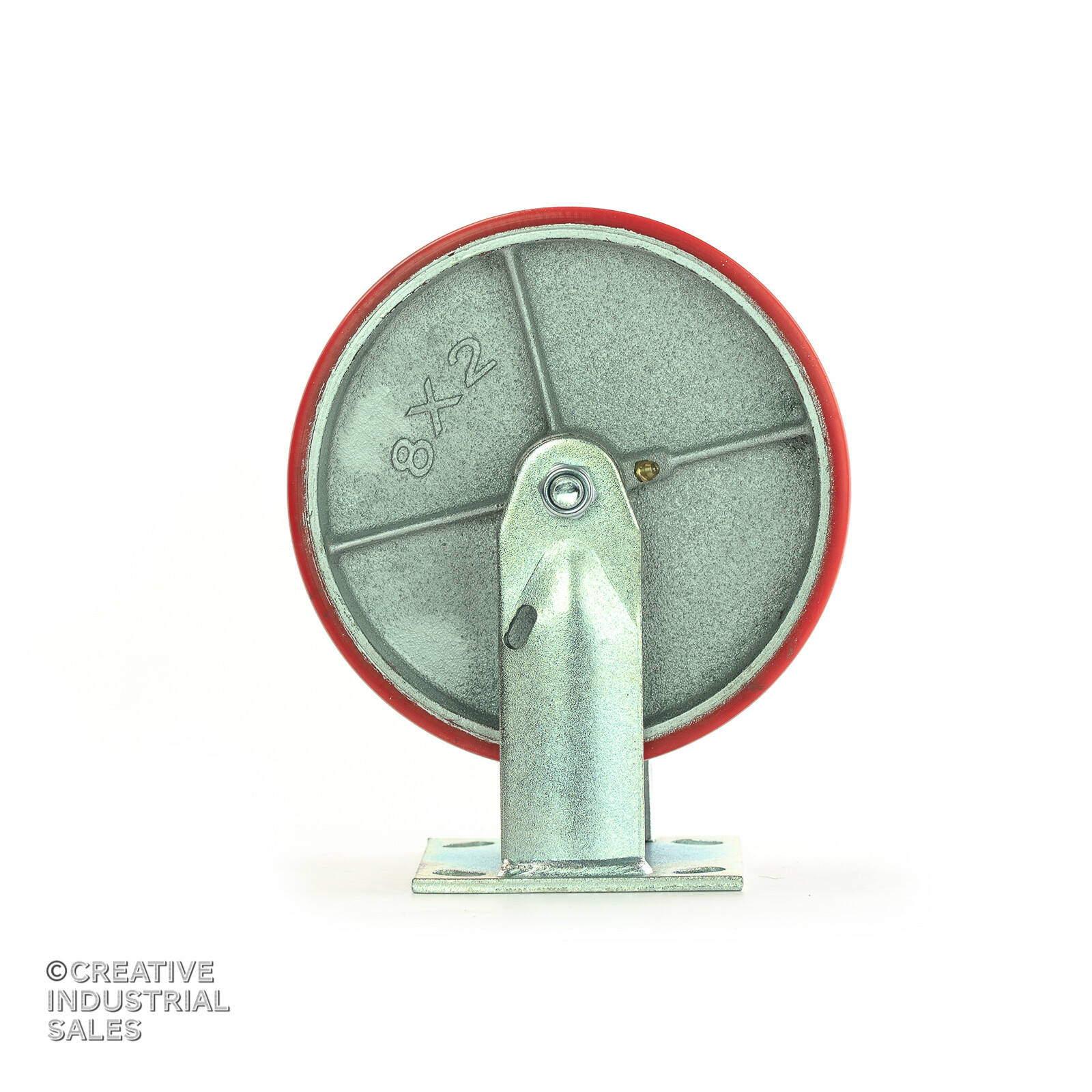 8″ x 2″ Swivel Caster Polyurethane Wheel w/Brake (2) Rigid (2)1250lb ea ToolBox