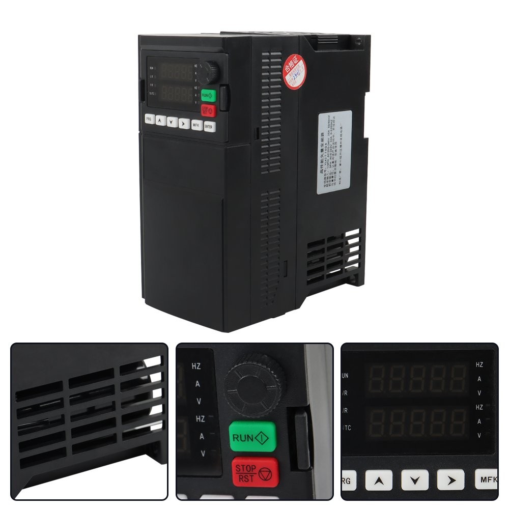 1 To 3 Phase 7.5KW 10HP 220V Variable Frequency Drive Inverter CNC VFD VSD New