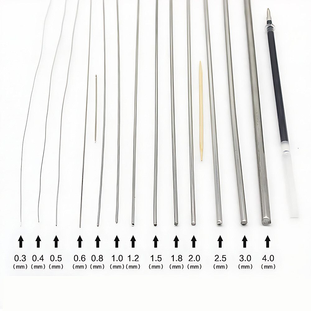 304 Stainless Steel Wire Single Strand Soft/Hard Wire Rustproof 0.1mm-3mm