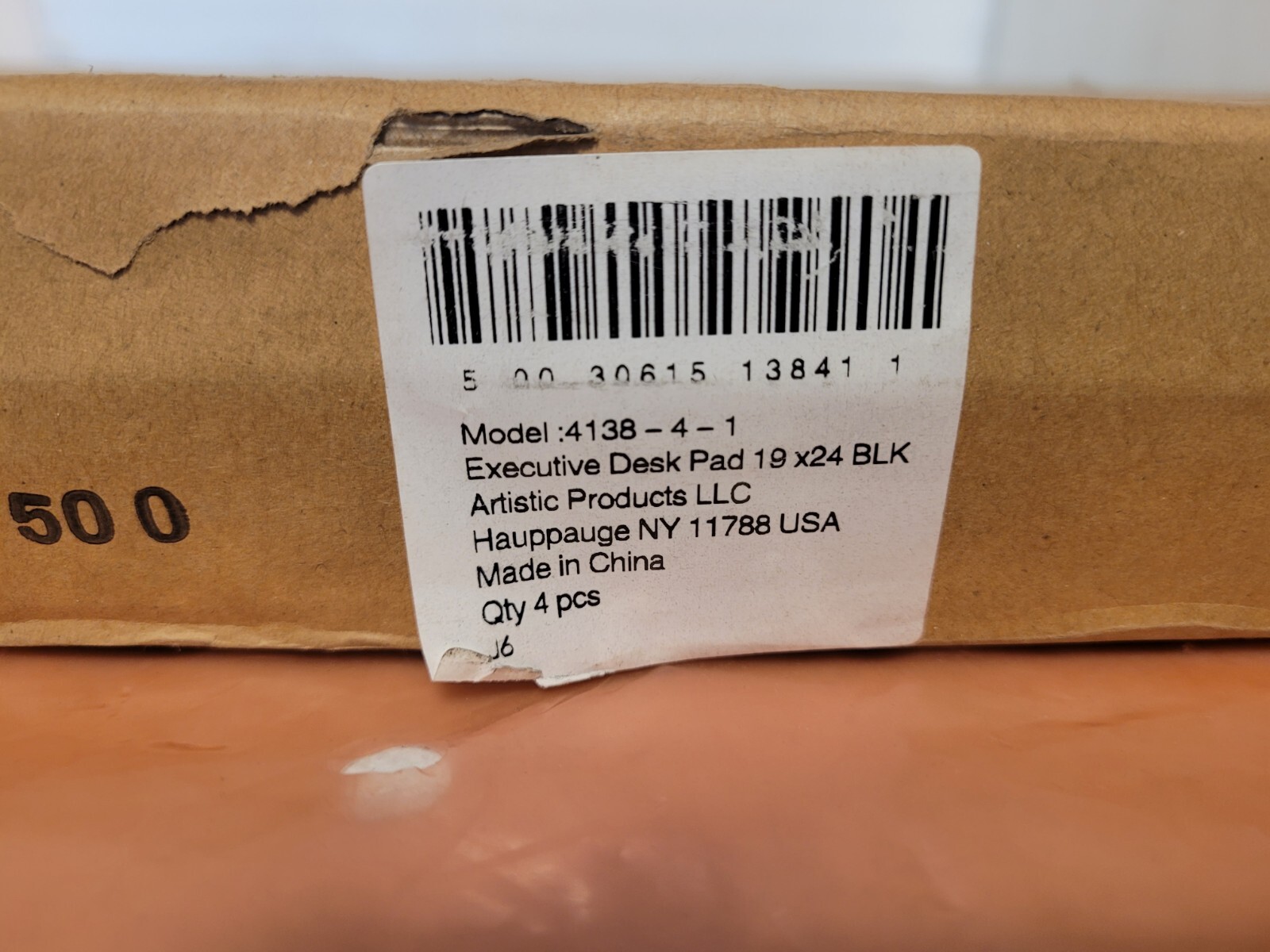 Lot of 4 Office Depot Microban 19 In X 24 In Padded Executive Desk Pad 4138-4-1