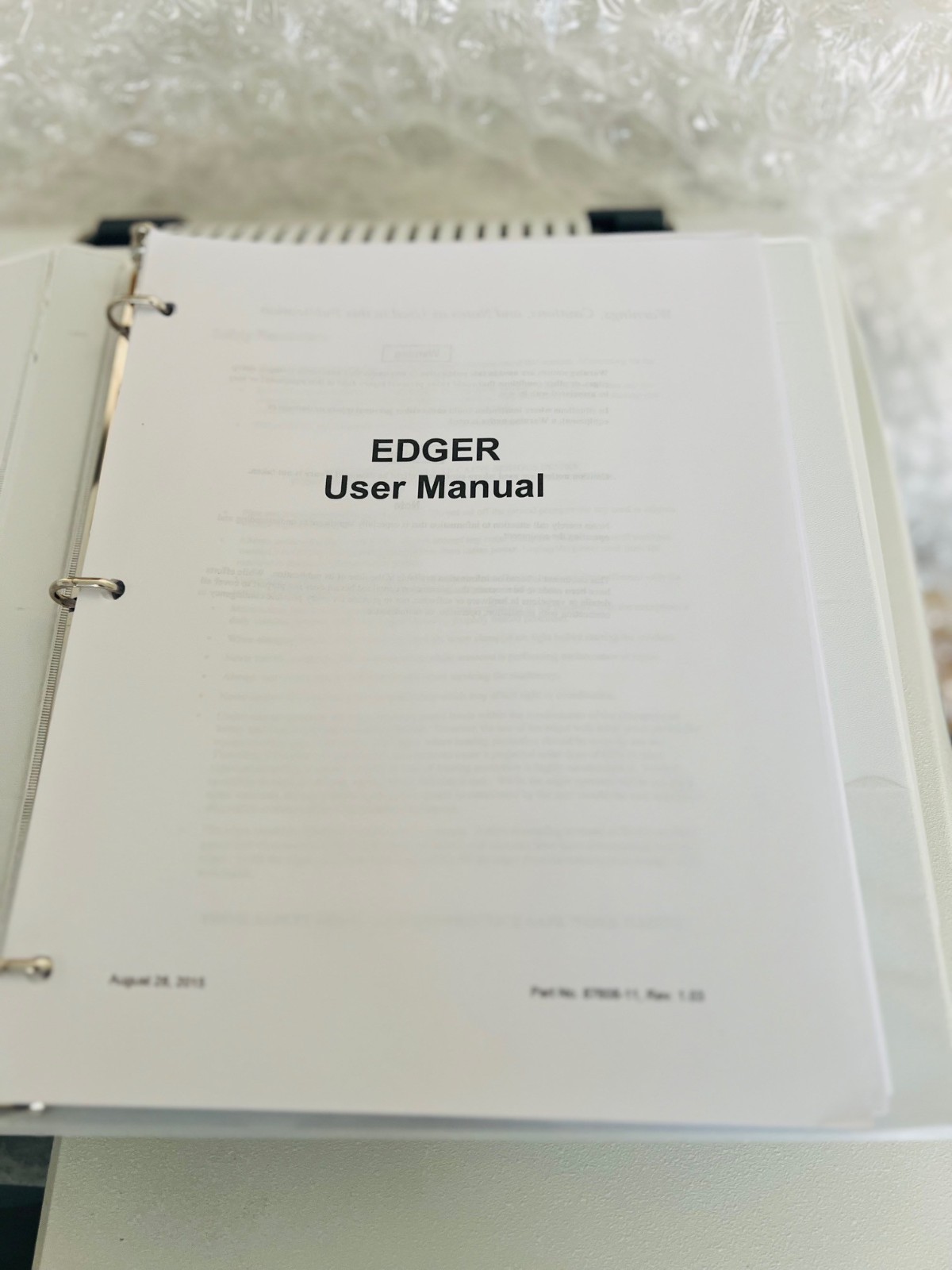 National Optronics 7EX Edger w/ USER MANUAL | #2 |