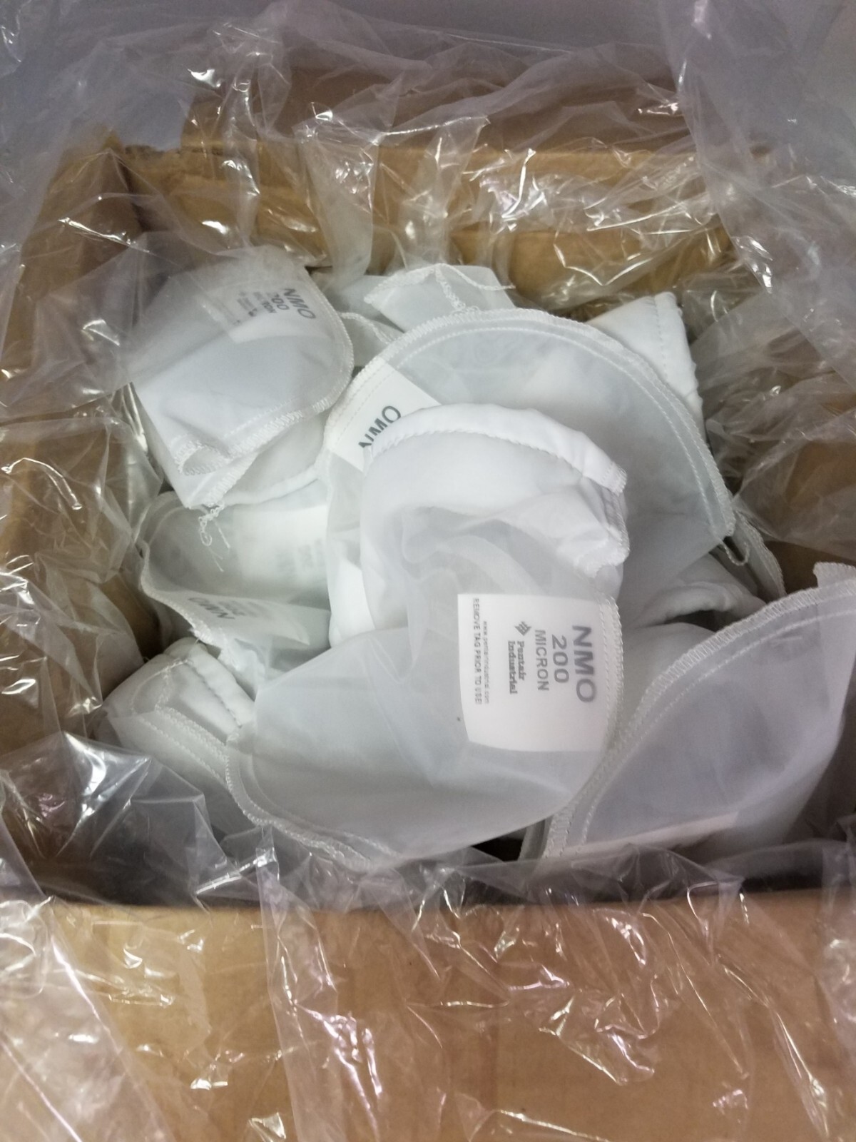 Pentair 200 Micron,Sz 3,30 GPM Max Flow, High Flow Bag Filter NMO200K3S-(25 PK)