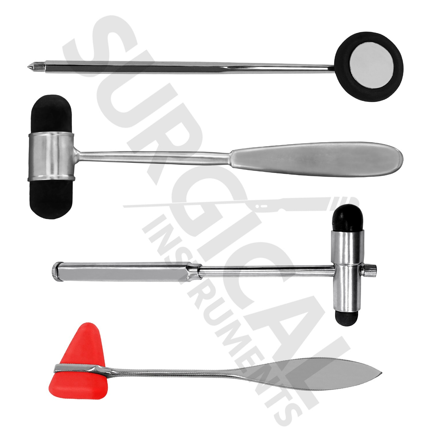 4 Neurological Hammer Diagnostic Set Chiropractic Physical Therapy German Grade