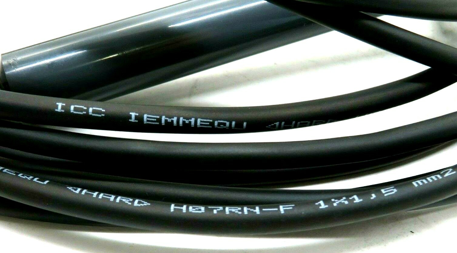 NEW ICC H07RN-F 1X1,5 CABLE WITH CONNECTORS H07RNF