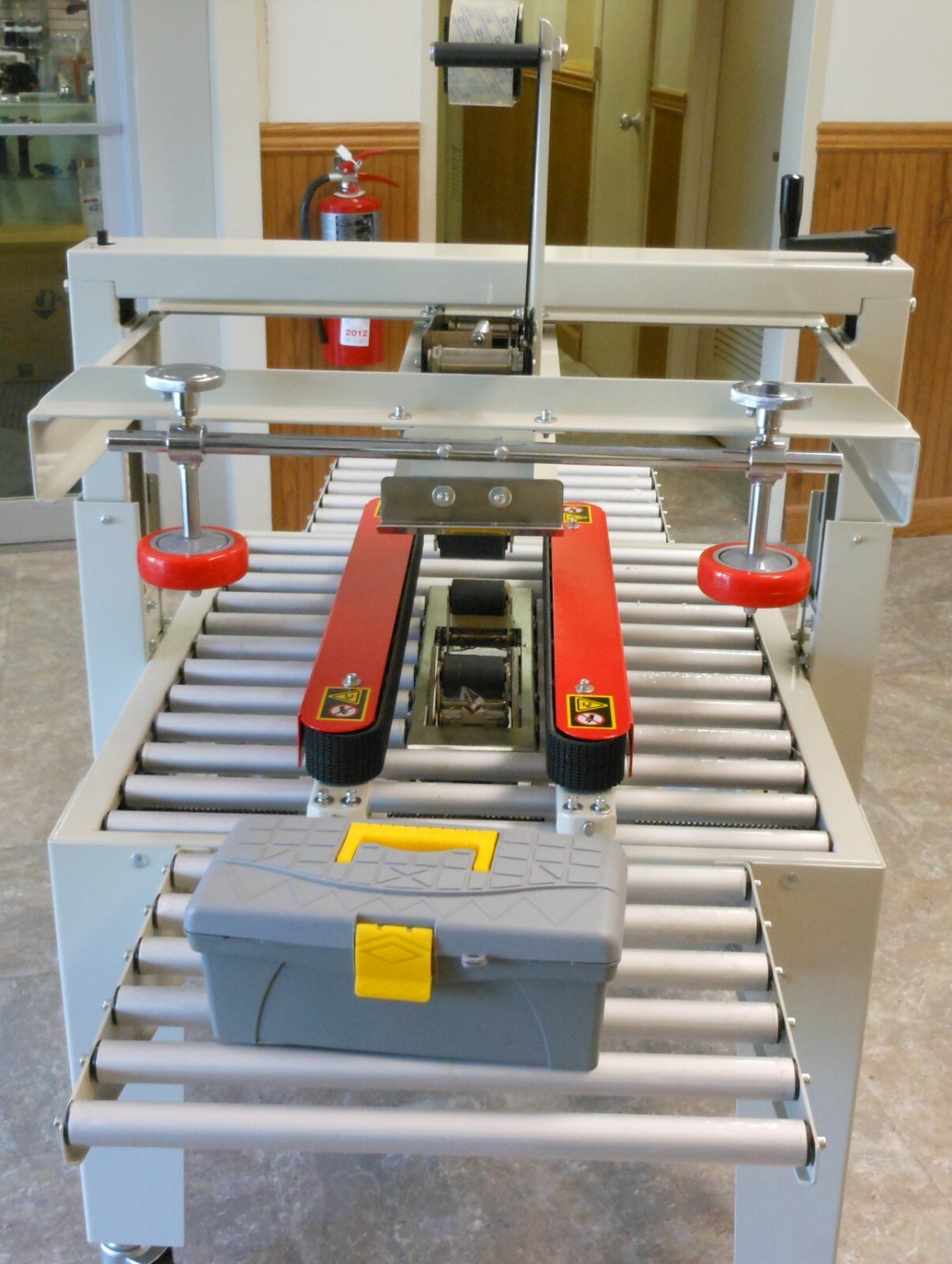 Semi Auto Case taper Case Sealer Carton Box top and bottom taper Ships from USA