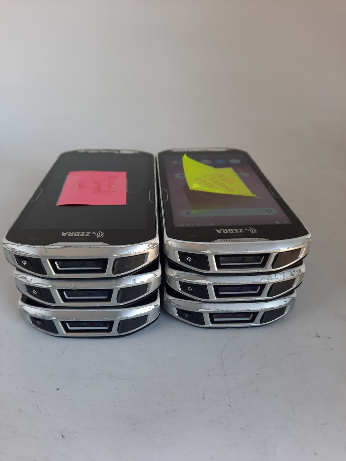 Lot of 6 Zebra TC56CJ-1PAZU2P-25- Barcode Scanner-(Missing Camera App)-FOR PARTS