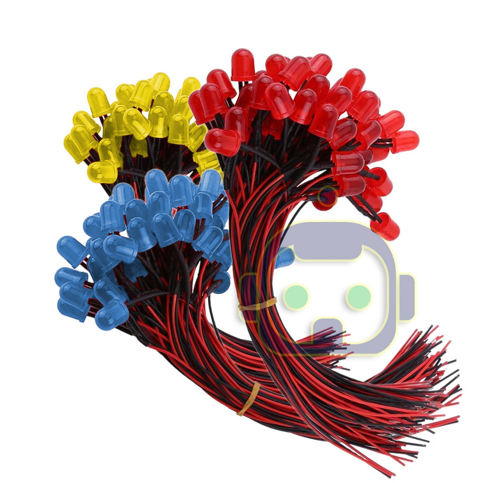 1.8mm 3mm 5mm 10 Pre Wired LED Cabled DC9-12V Diffused Lights Emitting Diodes