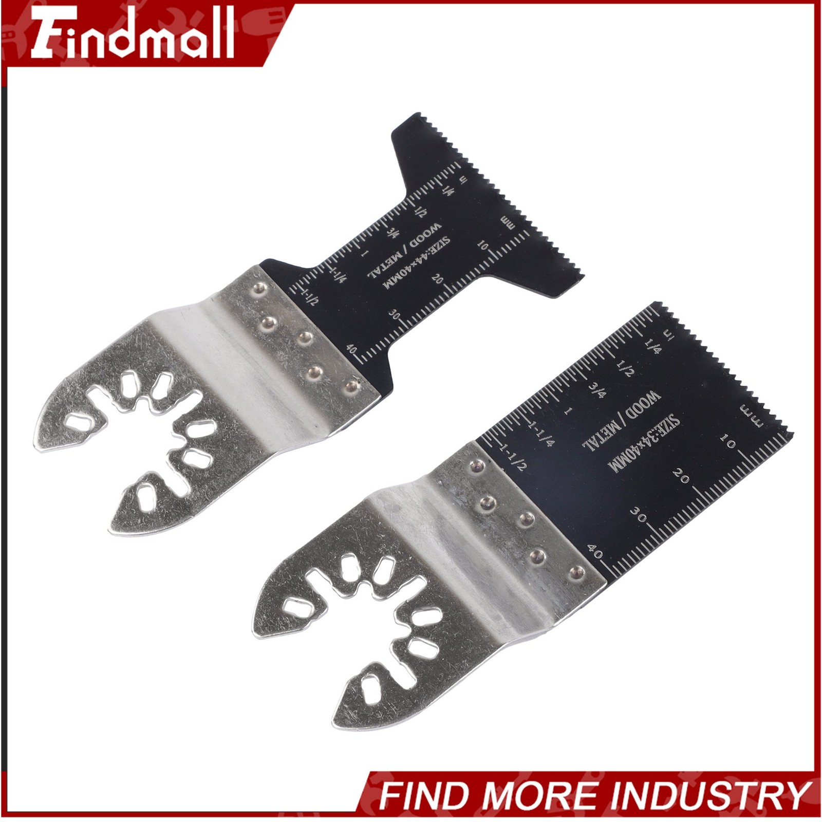 Findmall 32 Pcs Universal Oscillating Saw Blades Kit Bi-Metal Multi Tool Blades