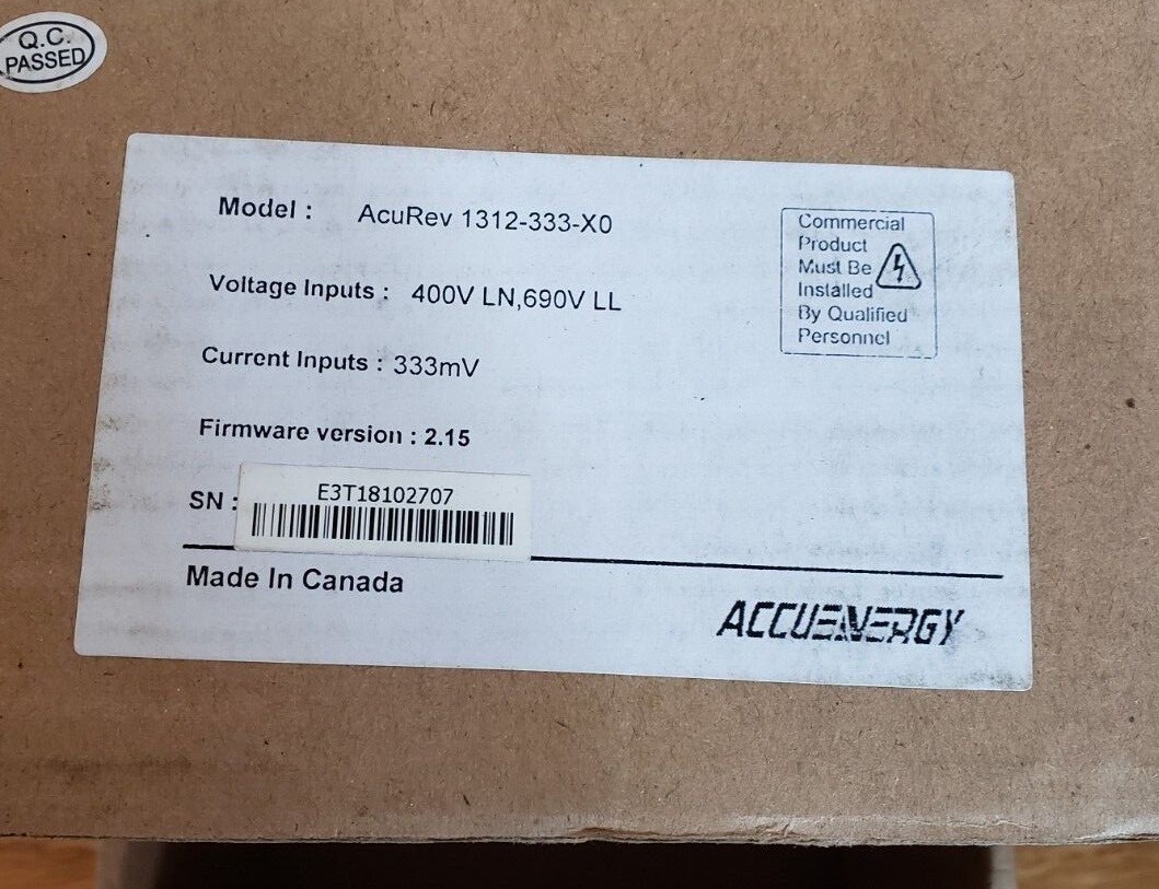 AccuEnergy ACUREV 1312-333-X0 –FAST SHIP