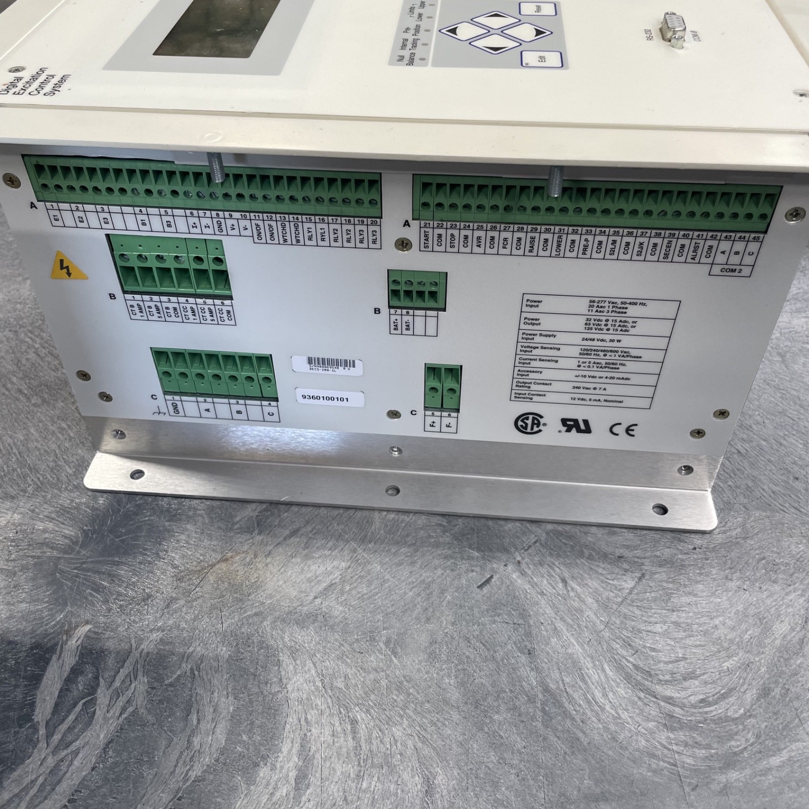 Basler DECS-200 1L Digital Excitation Control System