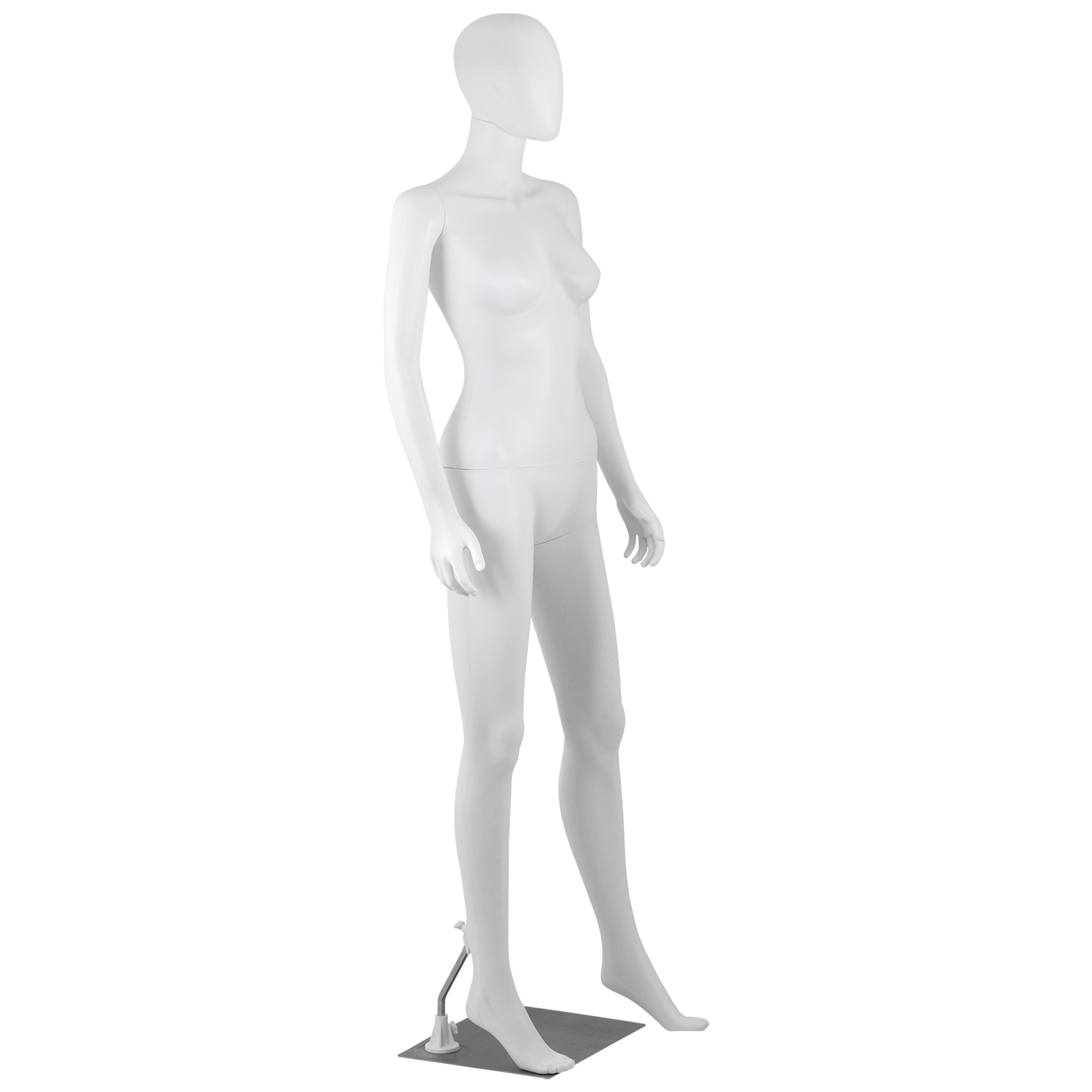 70” Full Body Female Mannequin Clothing Dress Form Adjustable Mannequin White