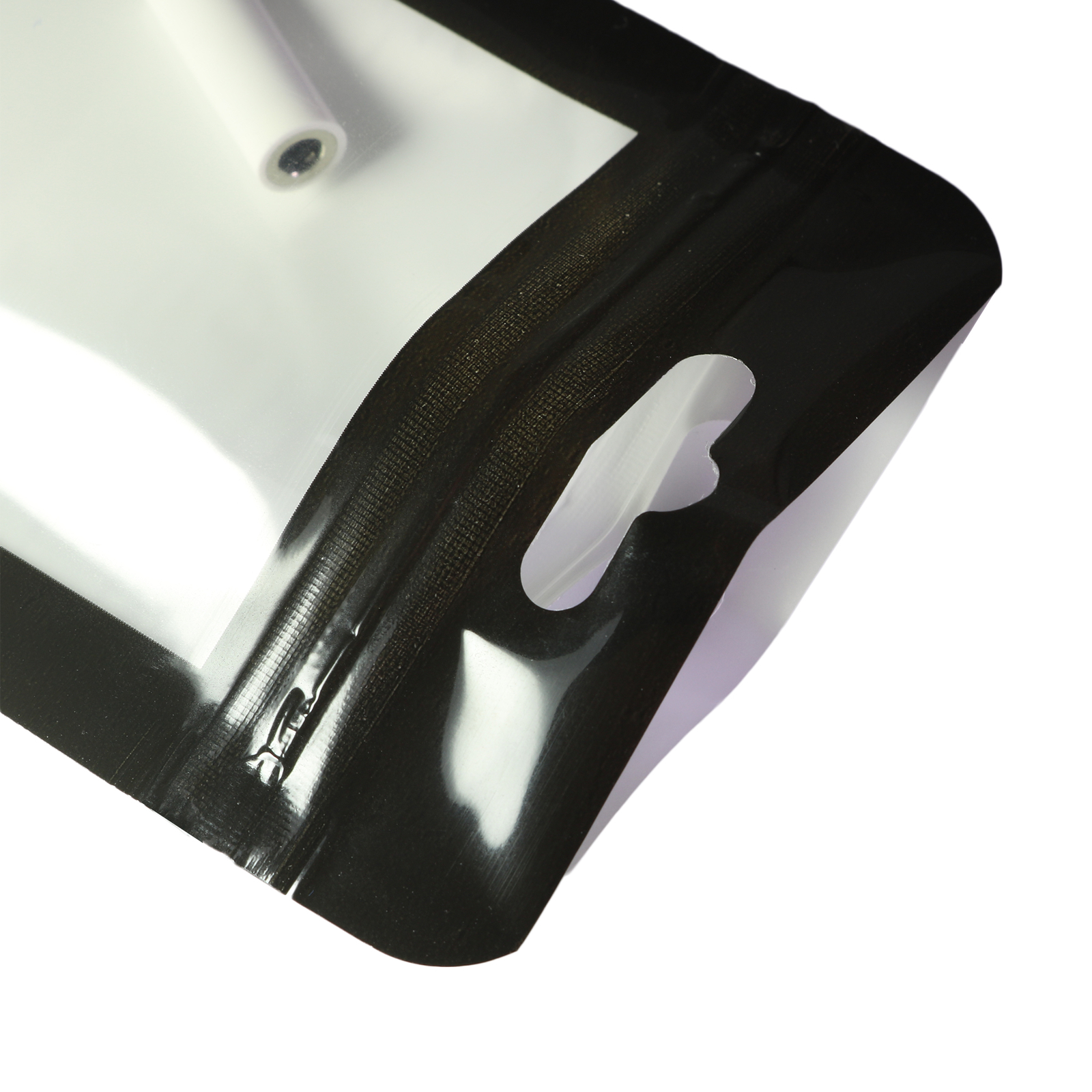 Flat Black Zip Seal Bags w/ Window and Butterfly Hang Hole Variety QTY and Sizes
