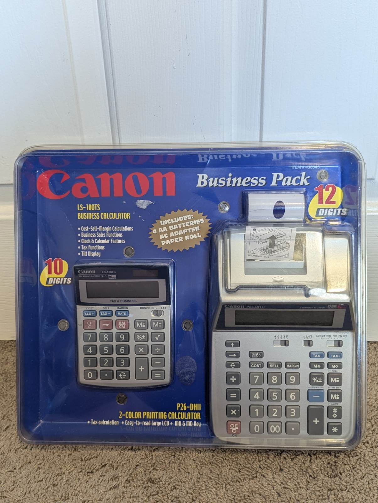 Canon LS-100TS and P26-DHII Business Pack 2-Color Printing Calculator NEW SEALED