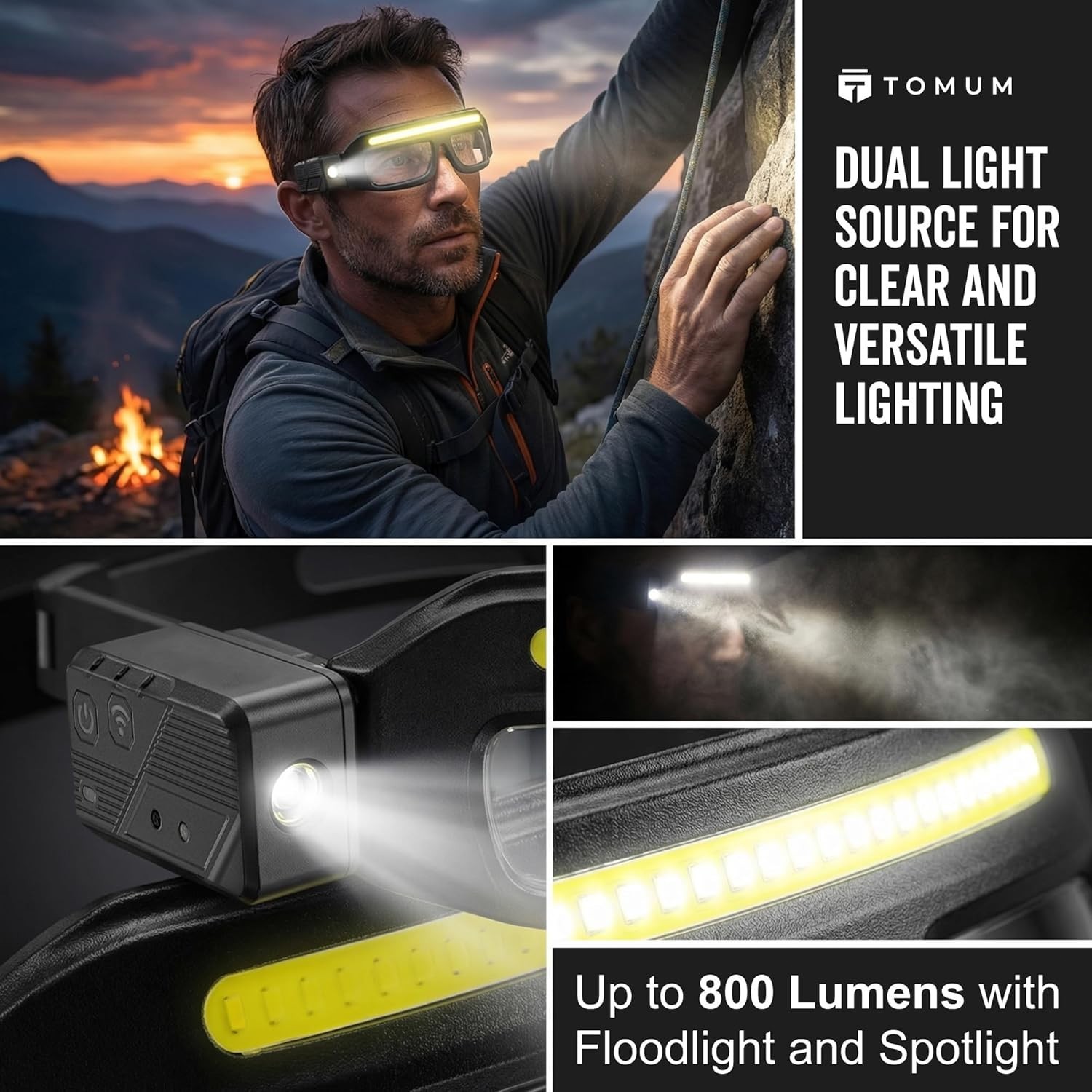 LED Safety Glasses with Light – Mechanic Glasses with Built-in Flashlight