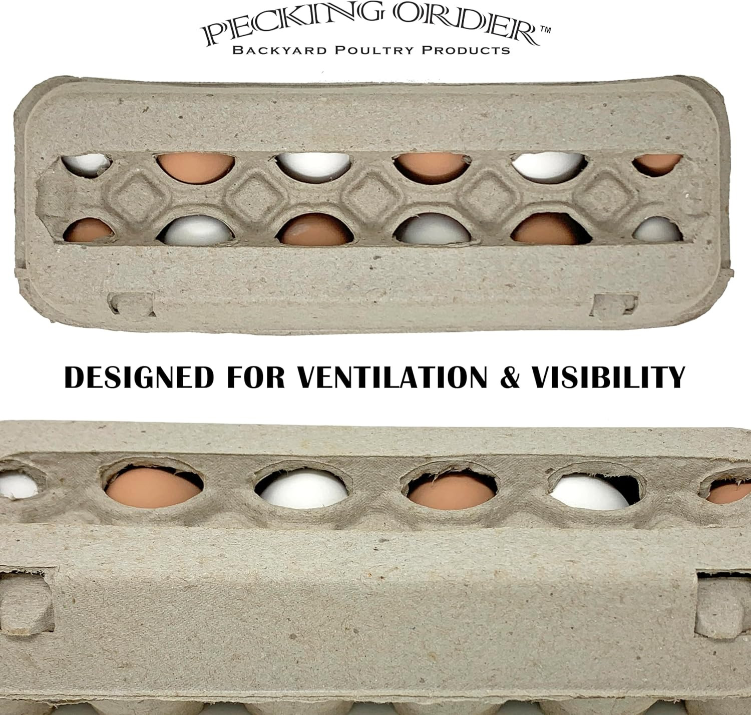 Paper Pulp Egg Cartons – 50 Pack