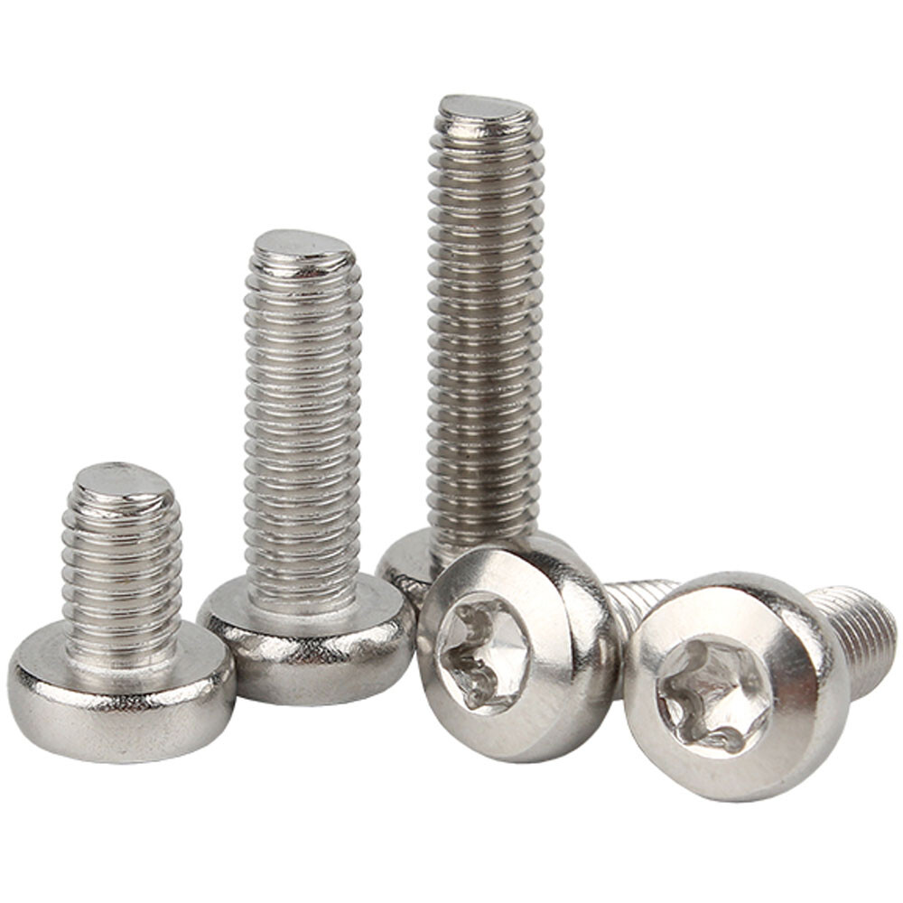 M3 – 0.5 A2 Stainless Steel Six Lobe Pan Head Torx Security Machine Screws Bolts
