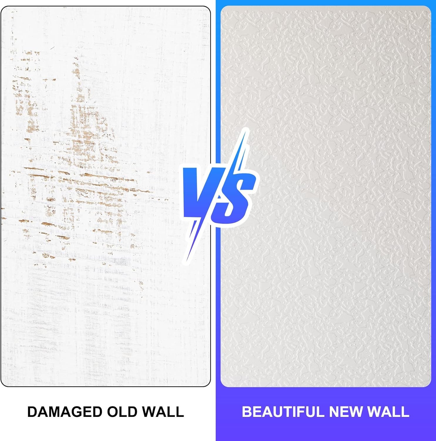 3 Pieces Knockdown Texture Spray Stencil Drywall Repair as the picture shown