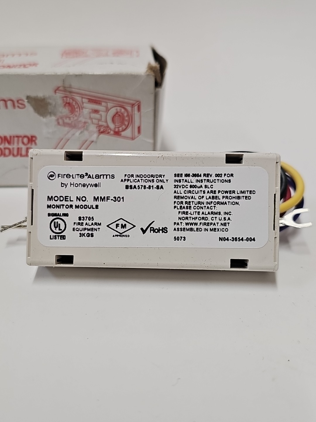 Fire-Lite MMF-301 Addressable Monitor Module Fire Alarm Honeywell NEW