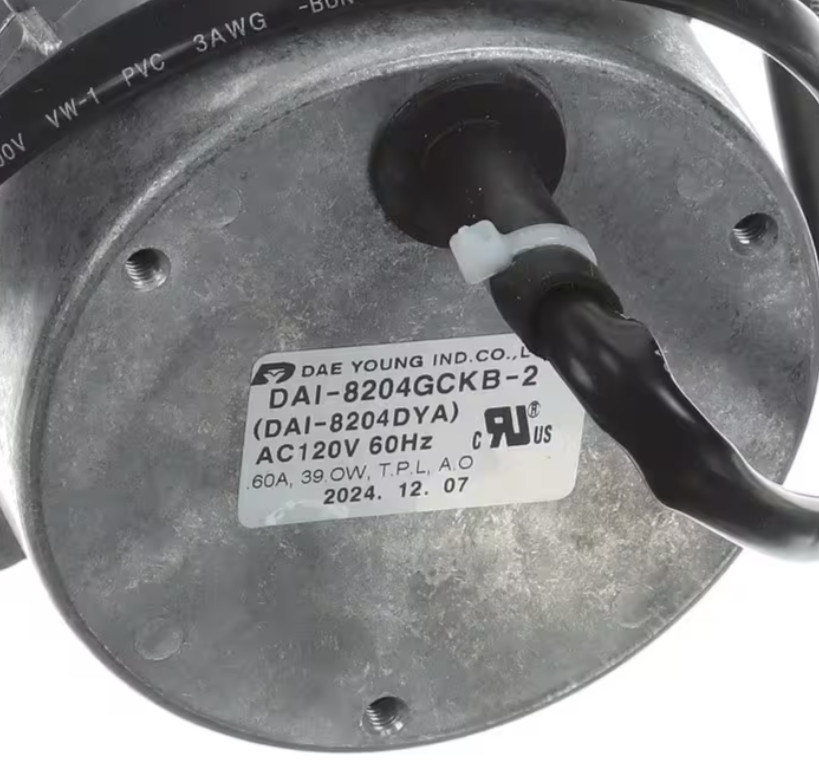 Turbo Air DAI-8204GCKB-2, Fan Motor, 120V, 60Hz