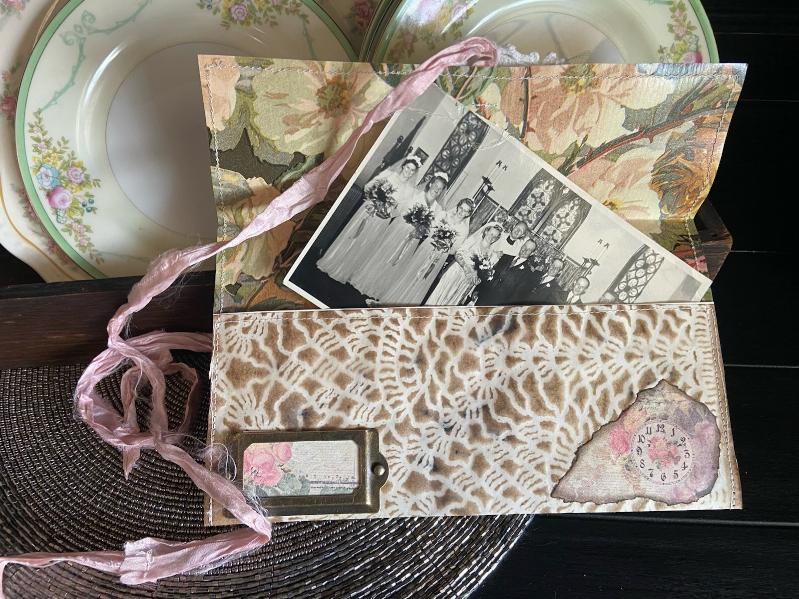Love Letter Junk Journal Pouch Lot Of 7 Handmade Shabby Chic