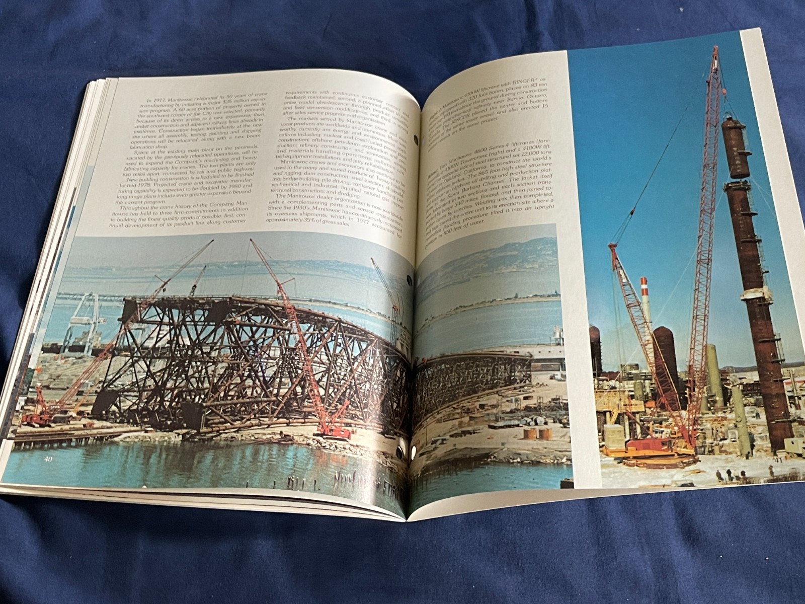 The Manitowoc Company 75 Years Booklet Brochure Dealer Sales Pamphlet