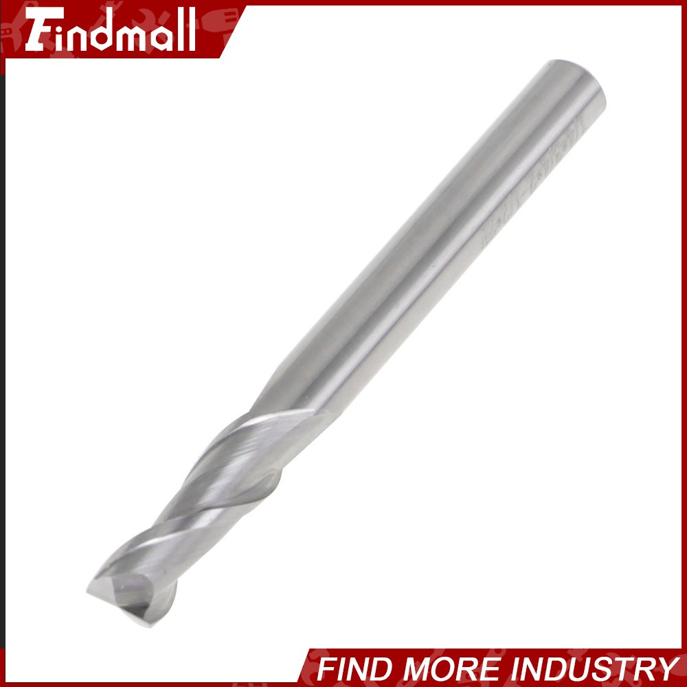 Findmall 5 PCS 1/4″ 2 FLUTE CARBIDE END MILL