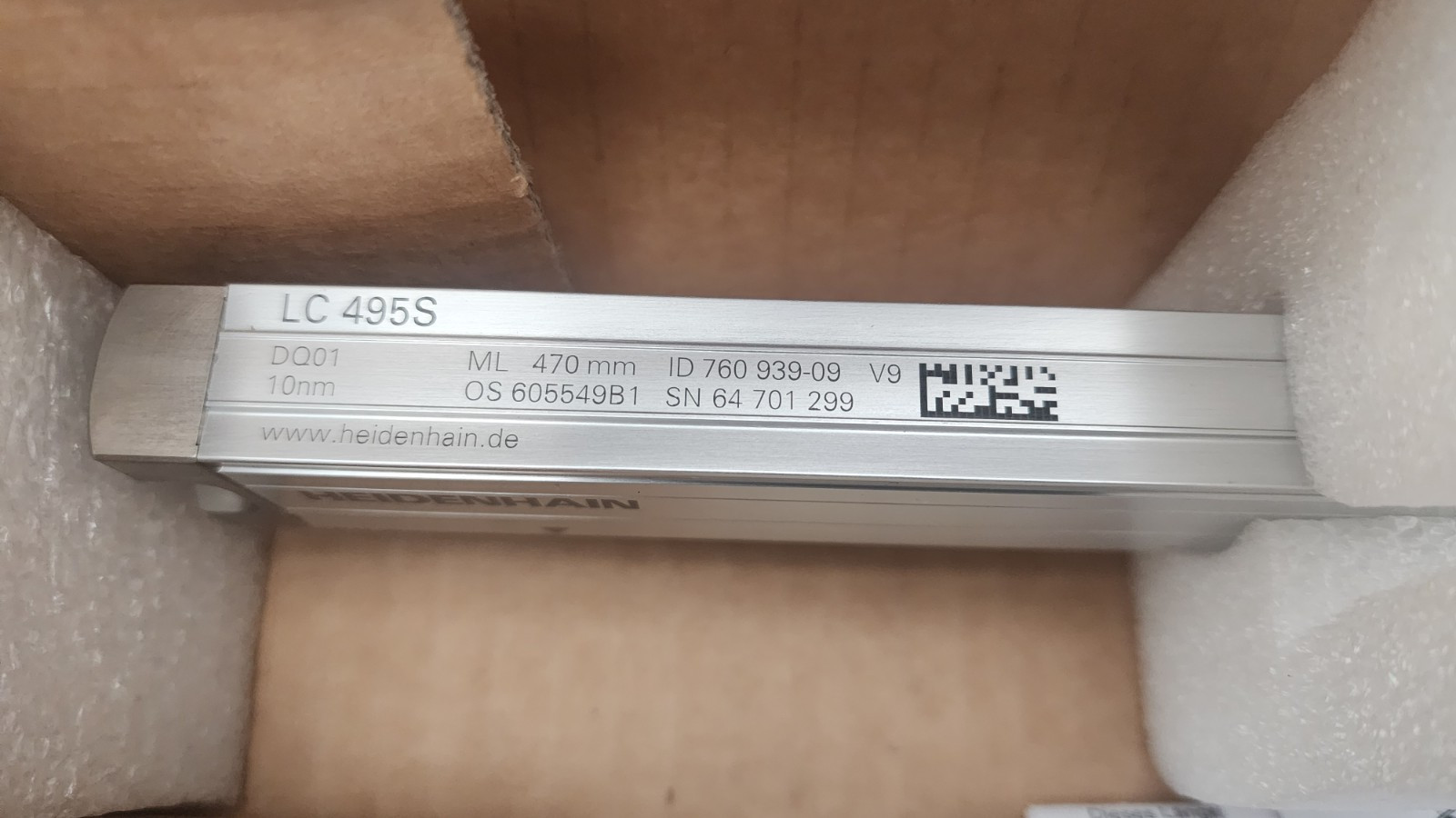 HEIDENHAIN 760939-09 LINEAR SCALE LC495S 470MM 76093909 *NDA AVAILABLE*