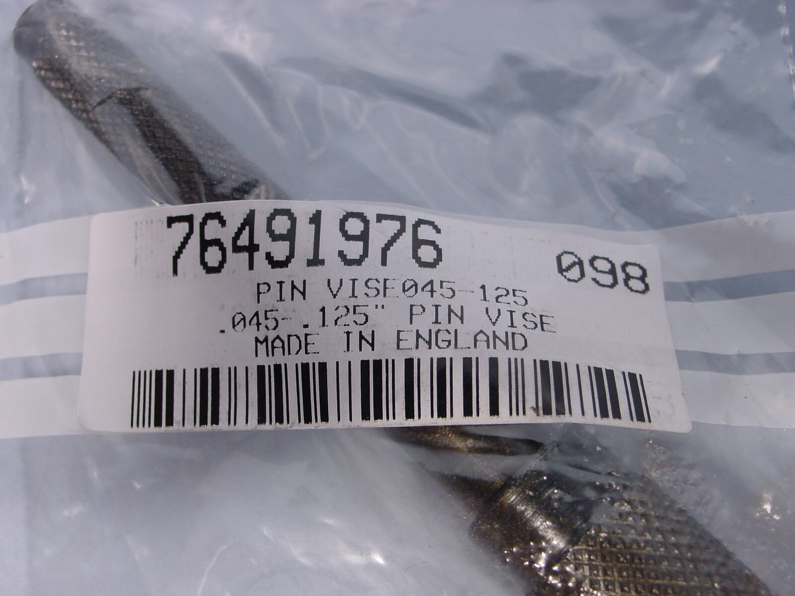 MSC 76491976 .045 to .125 Capacity, 95MM Total Length Pin Vice