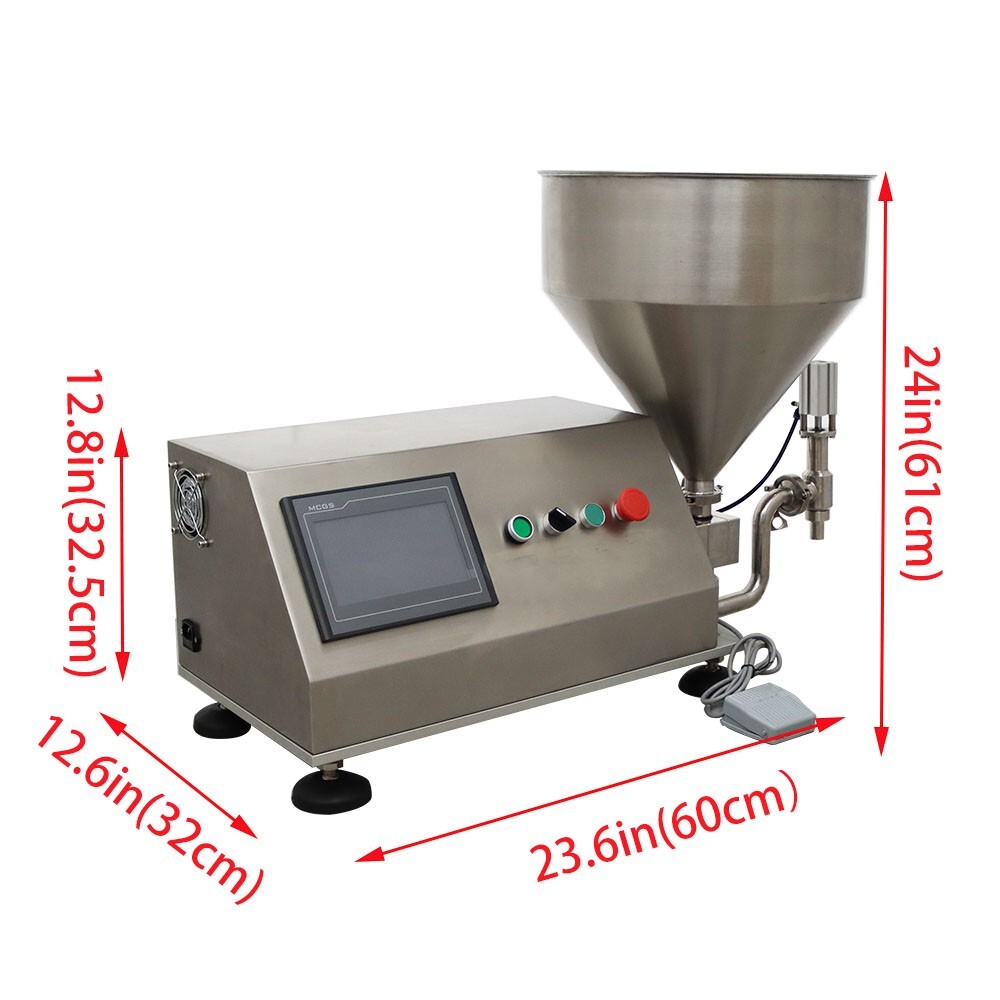 Open Box! 110V 5-50000ml Gear Pump Paste Liquid Filling Machine w/Touch Screen