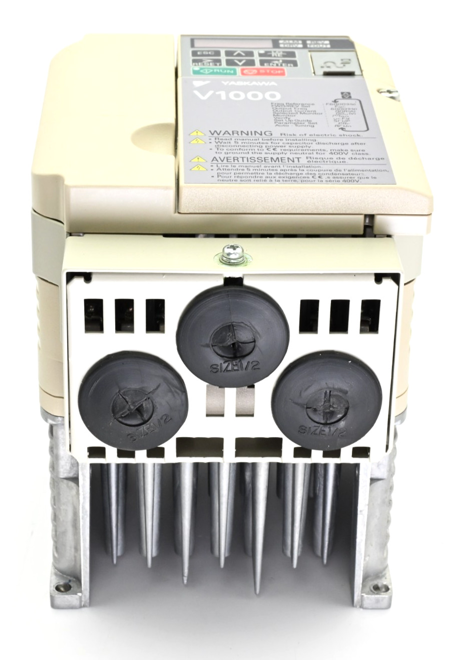 Yaskawa V1000 CIMR-VUBA0006EAA 240V AC Motor Drive, 3.3kW