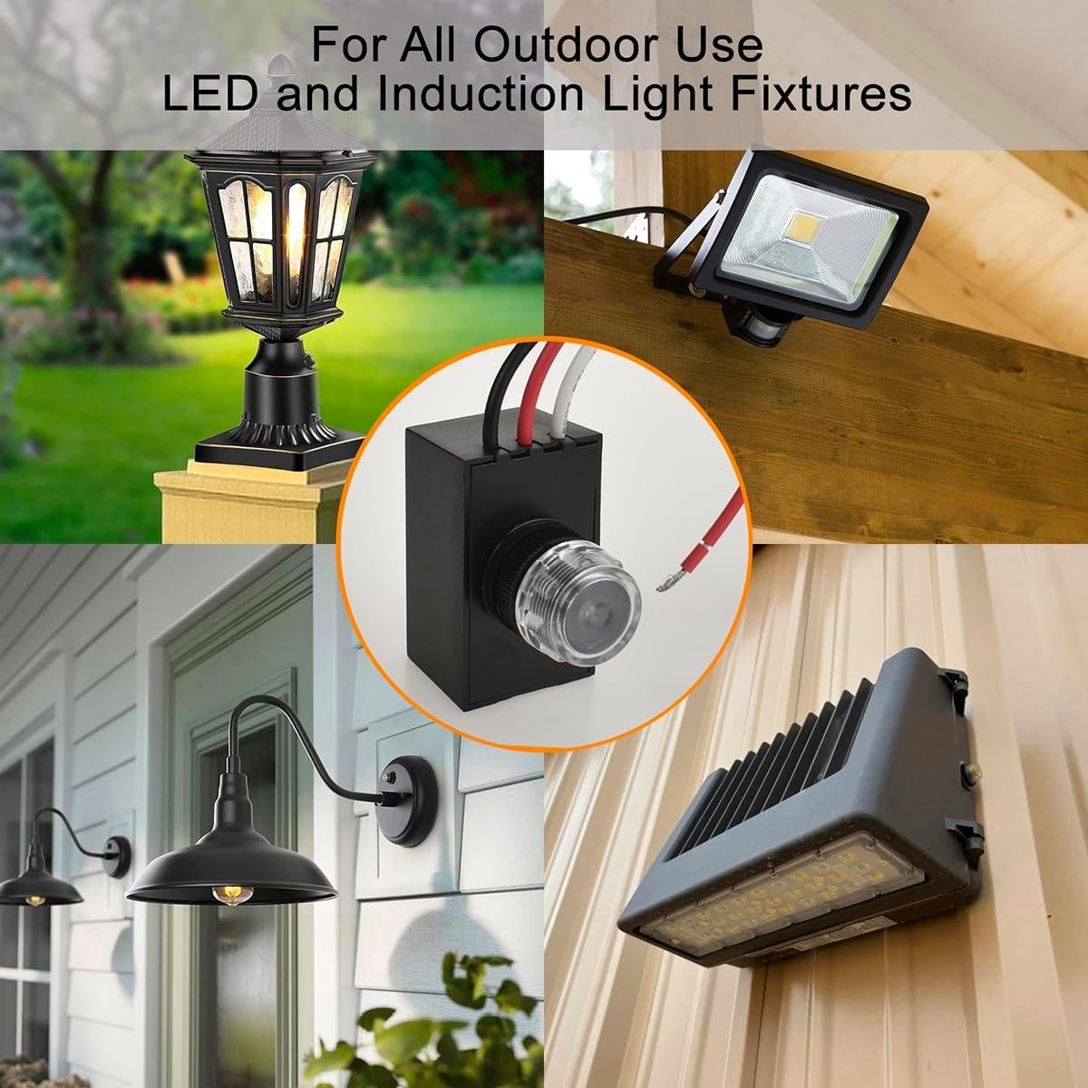 YCA1030 Hard-Wired Post Light Control Photocell Dusk to Dawn Sensor UL Listed