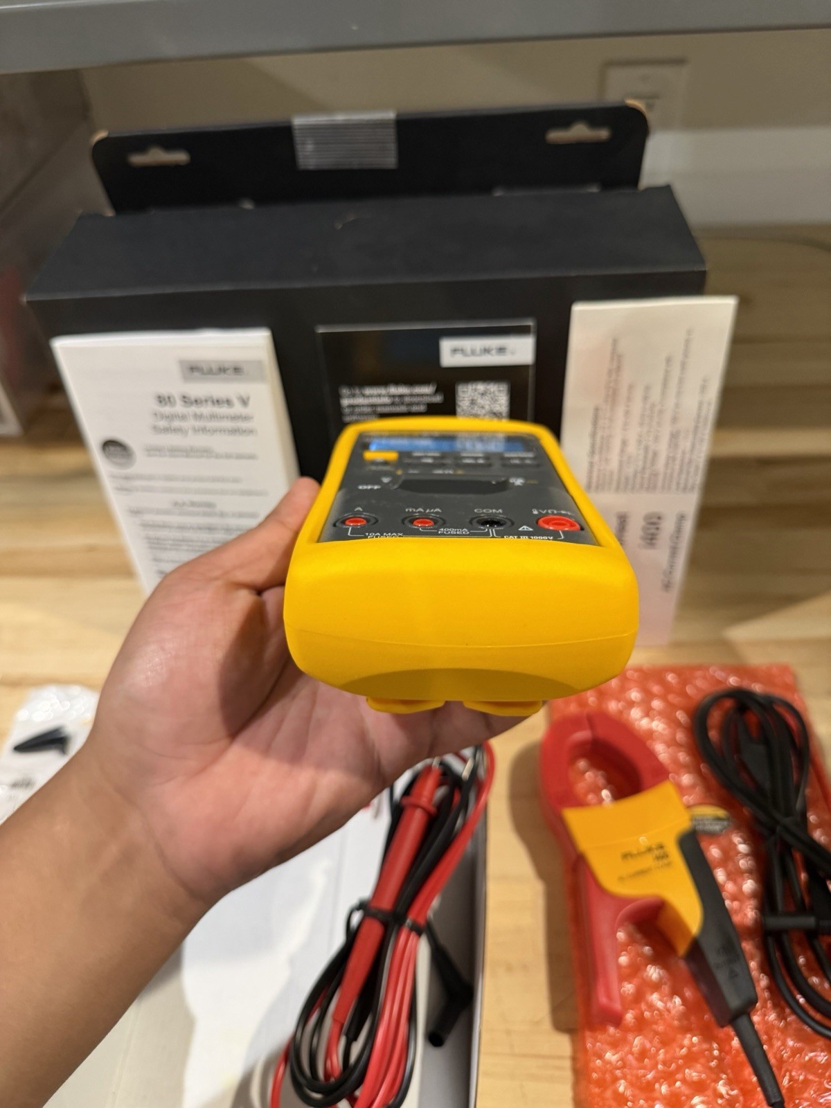 FLUKE 87V/IMSK INDUSTRIAL MULTIMETER SERVICE KIT W/ i400 AC CURRENT CLAMP