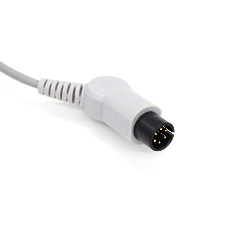 【Hot】5-Lead EKG/ECG Cable Snap WireTPU Welch Allyn fit propaq 100/200/CS 3M 6pin